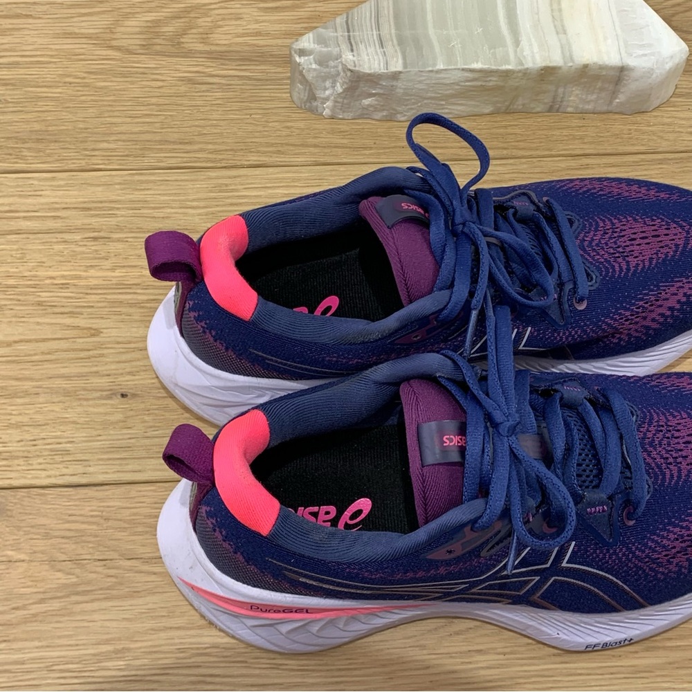 Asics Gel Cumulus 25 Deep Ocean Lilac Running Shoes Women’s Size 8.5 - Picture 8 of 9